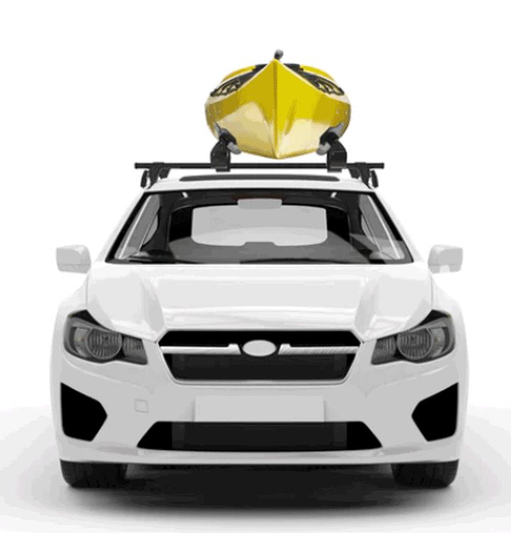 SweetRoll - Rooftop Kayak Saddle and Roller Mount